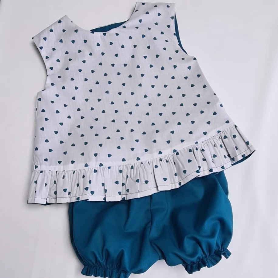 Blouse croisée & short 12-18mois