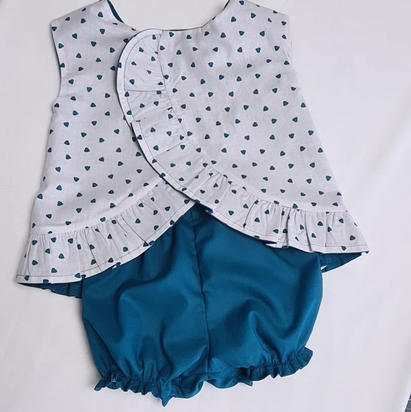 Blouse croisée & short 12-18mois