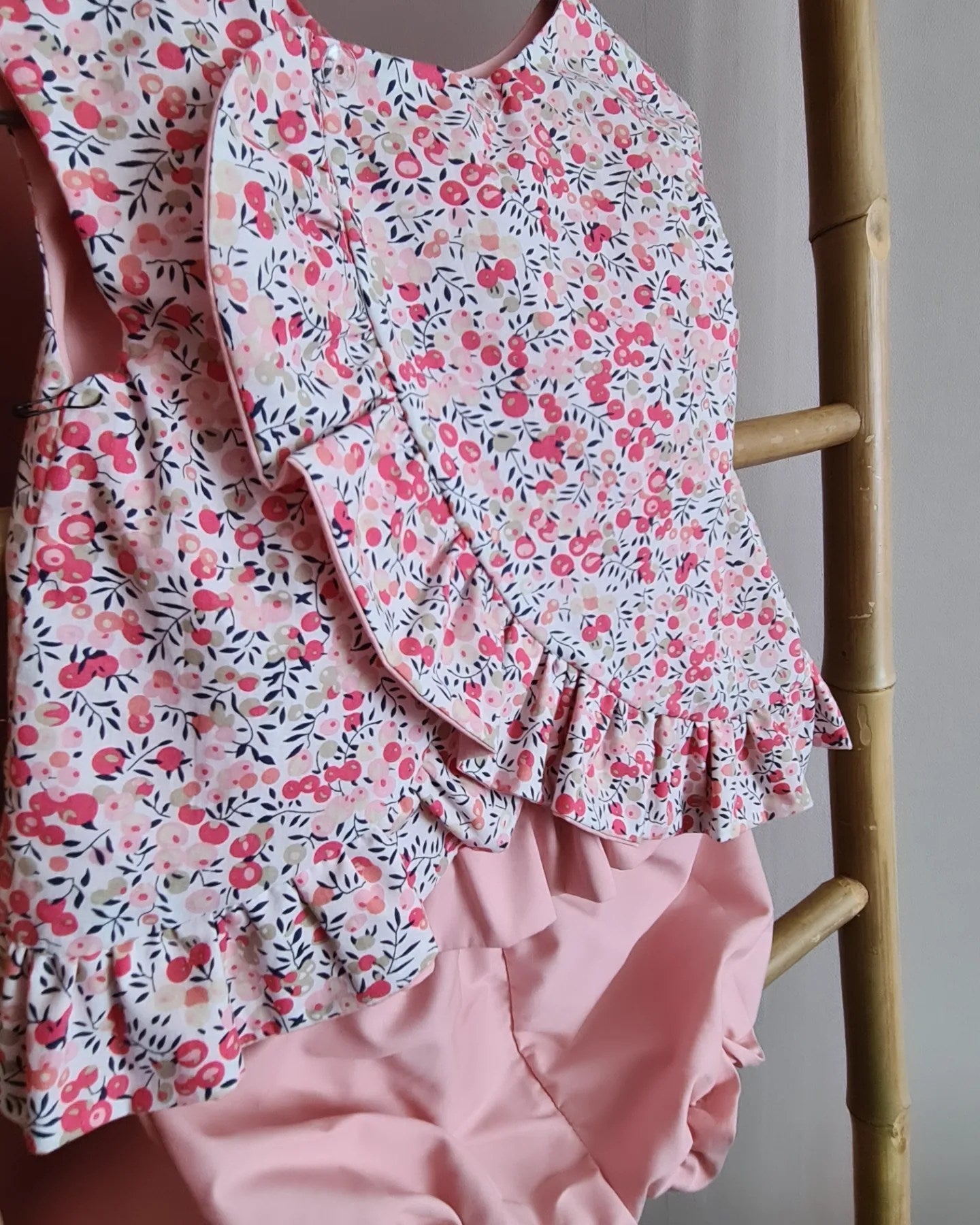 Blouse croisée & short 12-18 mois