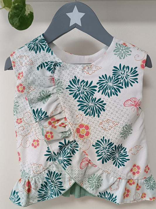Blouse croisée & short 12-18 mois